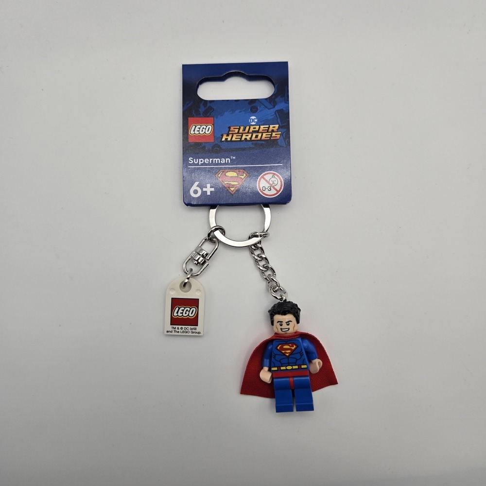 LEGO DC Super Heroes Superman Key Chain Keyring 853952 | NEW (NWT)